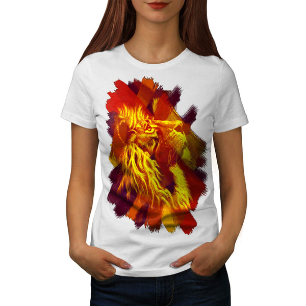 Magnific Lion Hue Womens T-Shirt