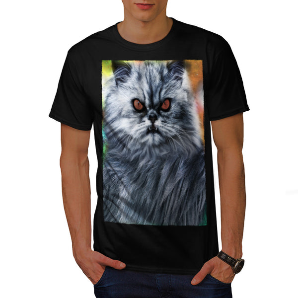 Grumpy Attitude Cat Mens T-Shirt