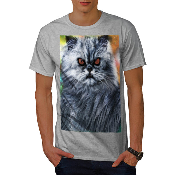 Grumpy Attitude Cat Mens T-Shirt