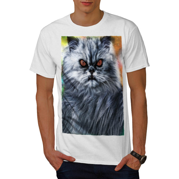 Grumpy Attitude Cat Mens T-Shirt