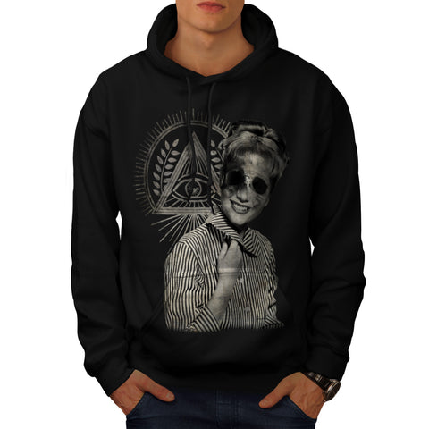 Undead Retro Woman Mens Hoodie