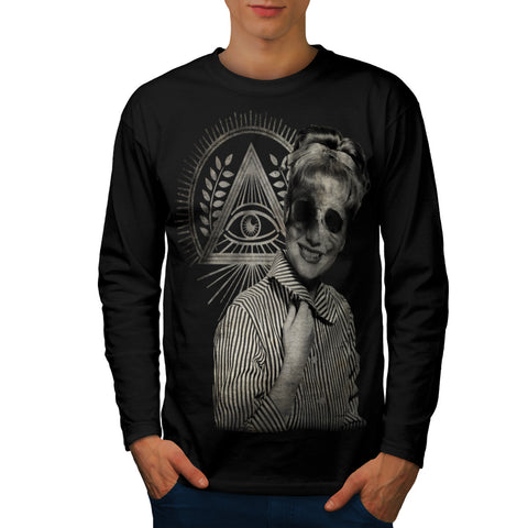 Undead Retro Woman Mens Long Sleeve T-Shirt