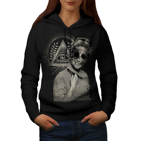 Undead Retro Woman Womens Hoodie