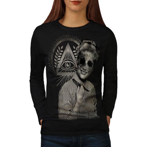 Undead Retro Woman Womens Long Sleeve T-Shirt