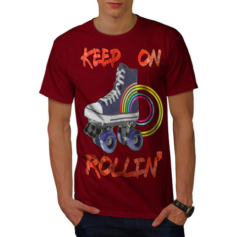 Keep Rollin Skate Mens T-Shirt