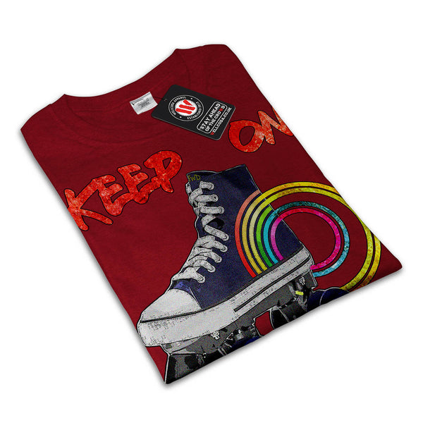 Keep Rollin Skate Mens T-Shirt