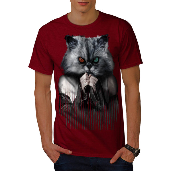 Leather Jacket Cat Mens T-Shirt