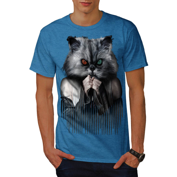 Leather Jacket Cat Mens T-Shirt