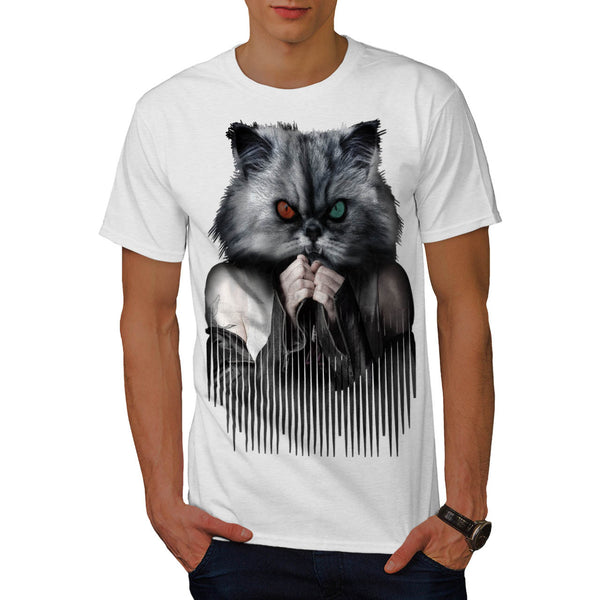 Leather Jacket Cat Mens T-Shirt