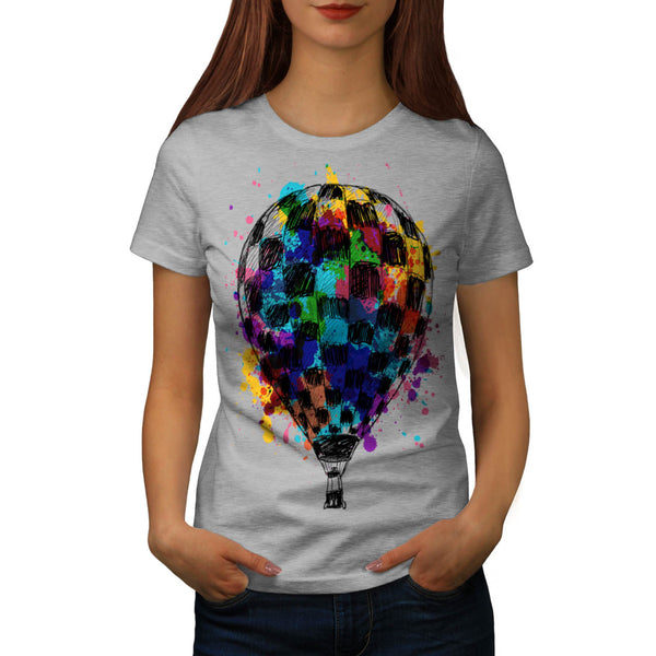 Air Balloon Journey Womens T-Shirt