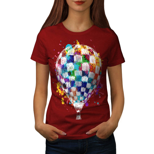 Air Balloon Journey Womens T-Shirt