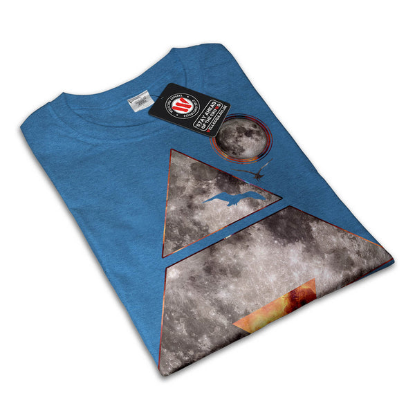 Moon Shine Triangle Mens T-Shirt