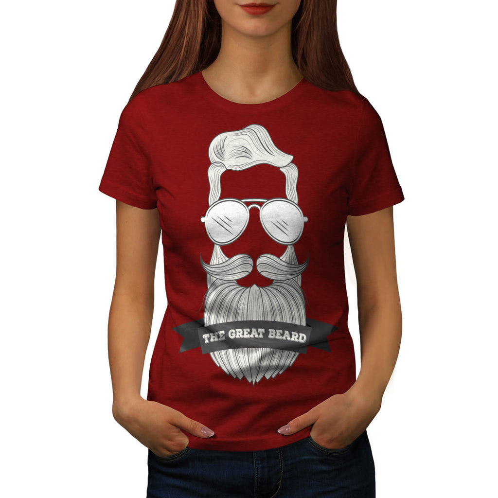 Great Beard Hipster Womens T-Shirt