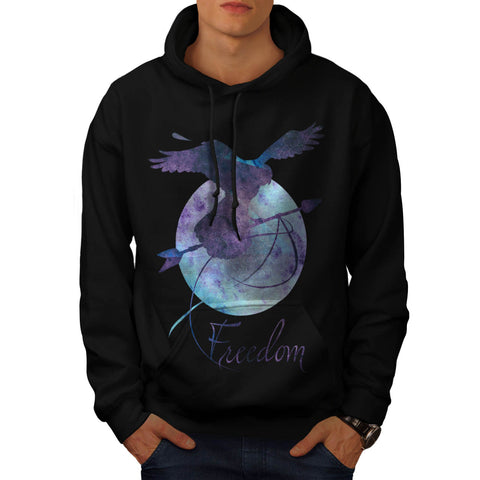 Freedom Eagle Bird Mens Hoodie