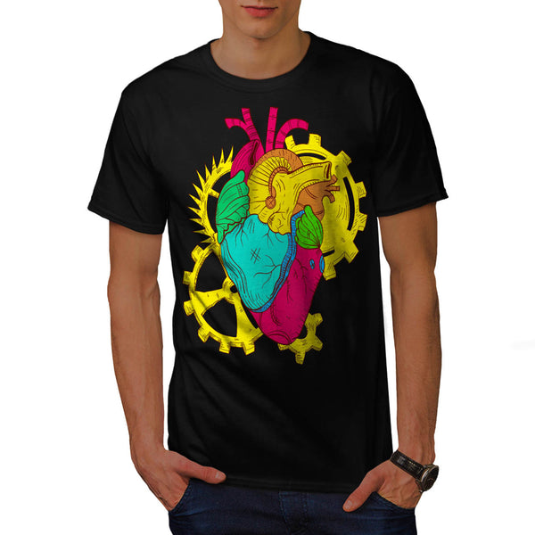 Mechanic Heart Beat Mens T-Shirt