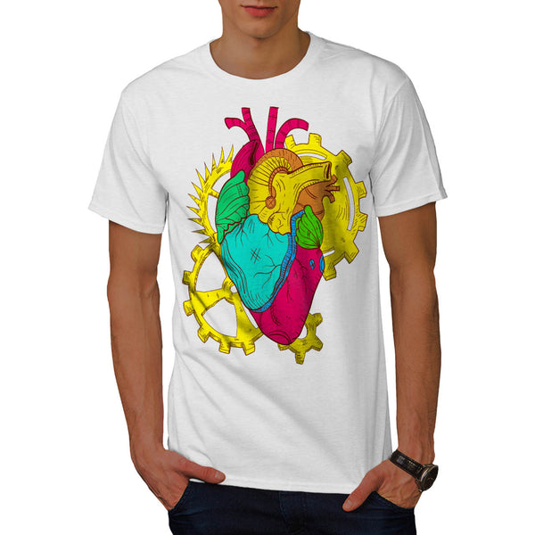 Mechanic Heart Beat Mens T-Shirt
