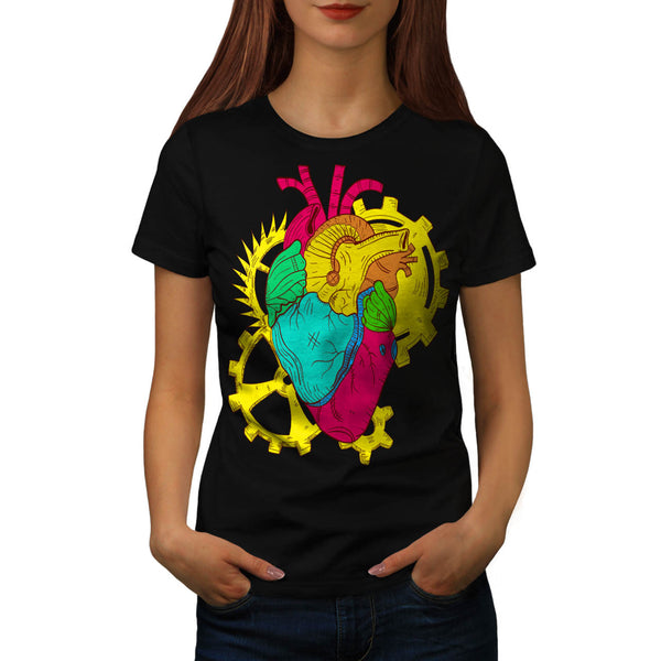 Mechanic Heart Beat Womens T-Shirt