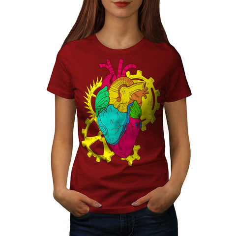 Mechanic Heart Beat Womens T-Shirt