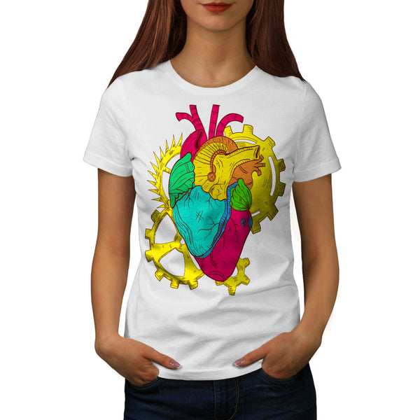 Mechanic Heart Beat Womens T-Shirt