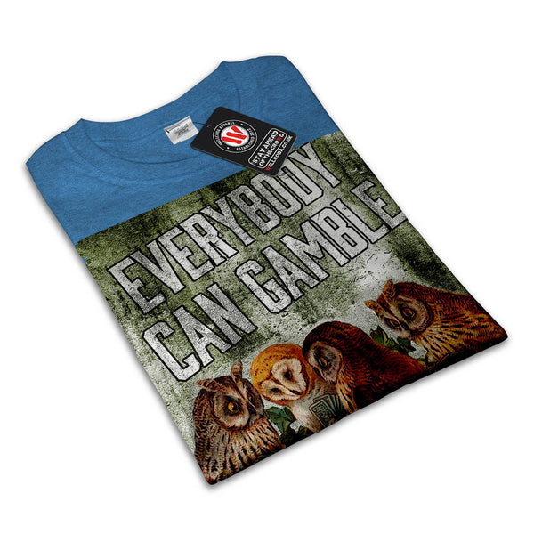 Owl Gambling Casino Mens T-Shirt