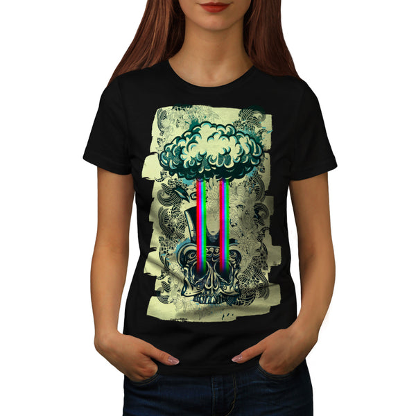 Skull Acid Sugar Art Womens T-Shirt