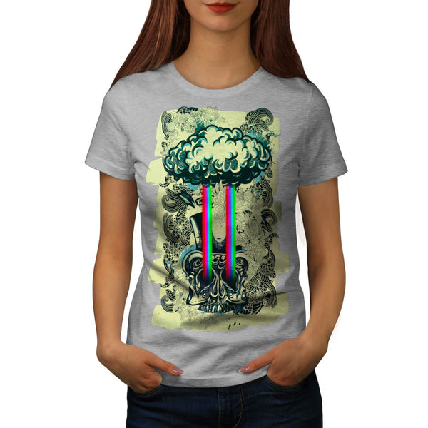 Skull Acid Sugar Art Womens T-Shirt