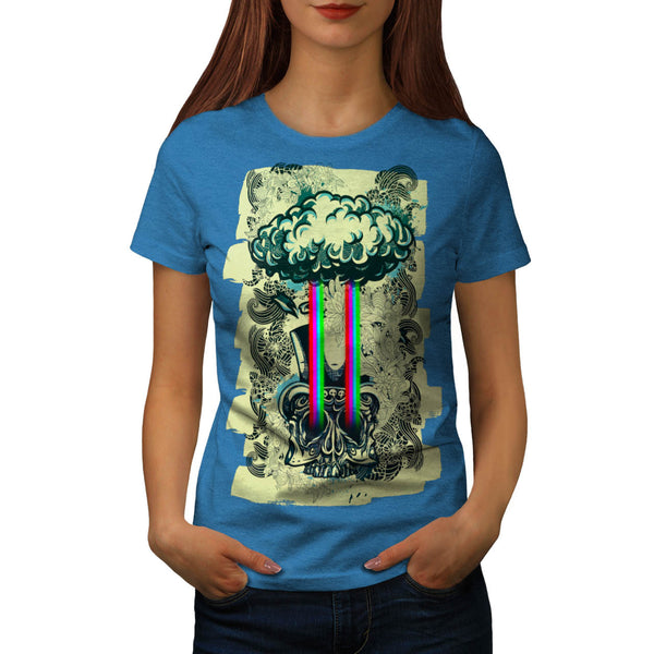 Skull Acid Sugar Art Womens T-Shirt