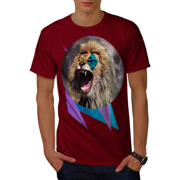 Moonlight Lion Mens T-Shirt