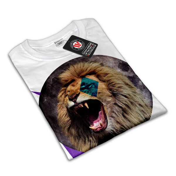 Moonlight Lion Womens T-Shirt