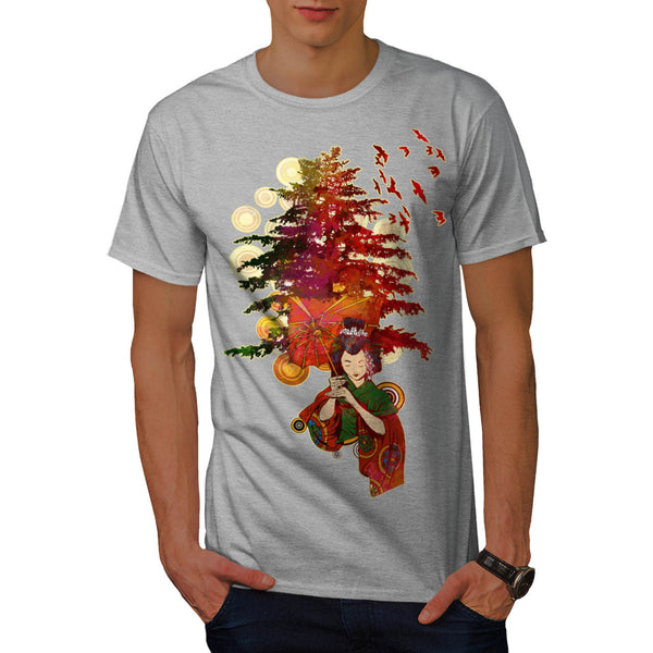 Geisha Lady Dream Mens T-Shirt