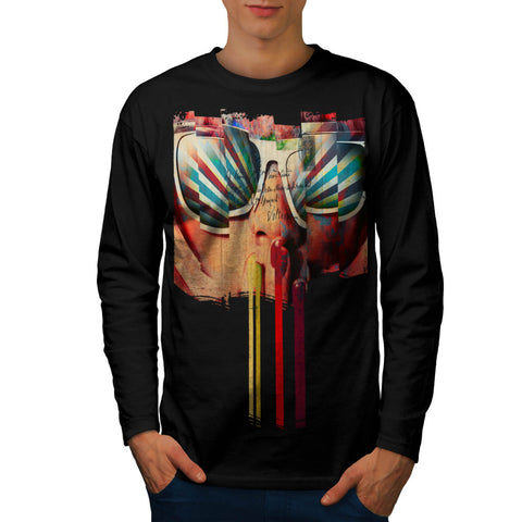 Retro Glasses Lady Mens Long Sleeve T-Shirt