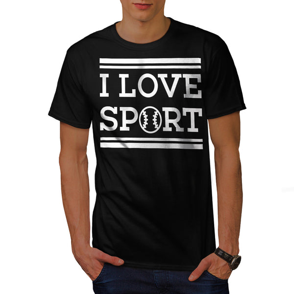 I Love Sport Go Gym Mens T-Shirt