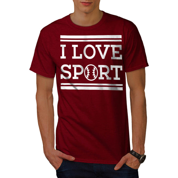 I Love Sport Go Gym Mens T-Shirt