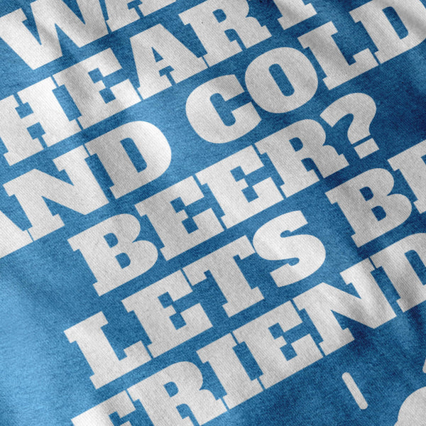 Warm Heart Cold Beer Womens T-Shirt
