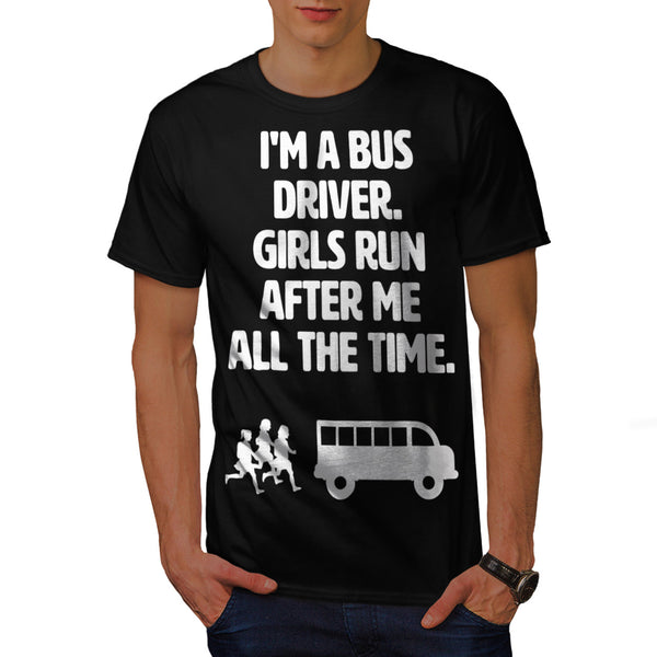 Handsome Bus Driver Mens T-Shirt