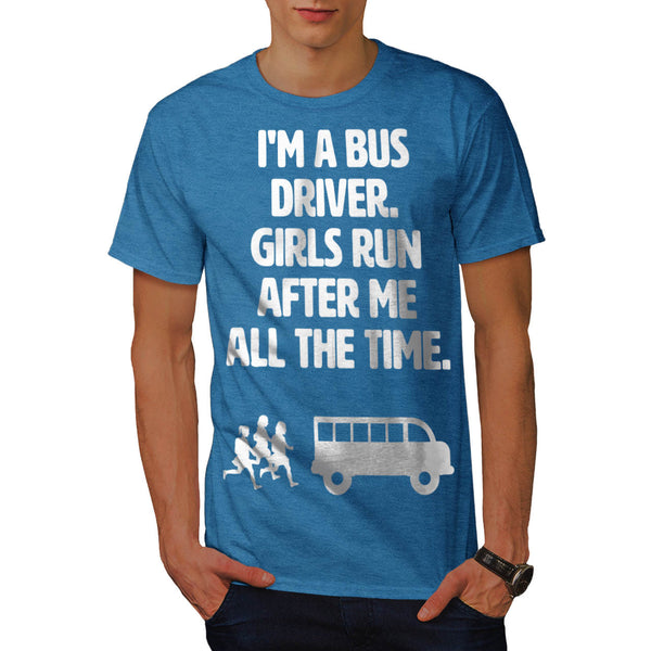 Handsome Bus Driver Mens T-Shirt