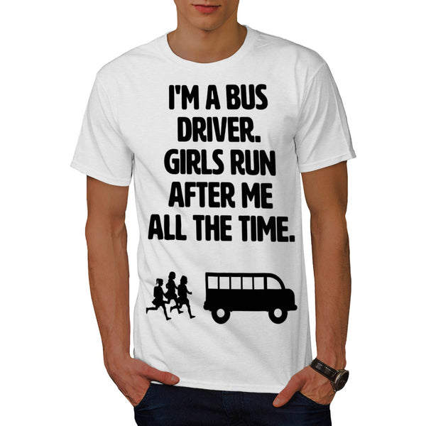 Handsome Bus Driver Mens T-Shirt