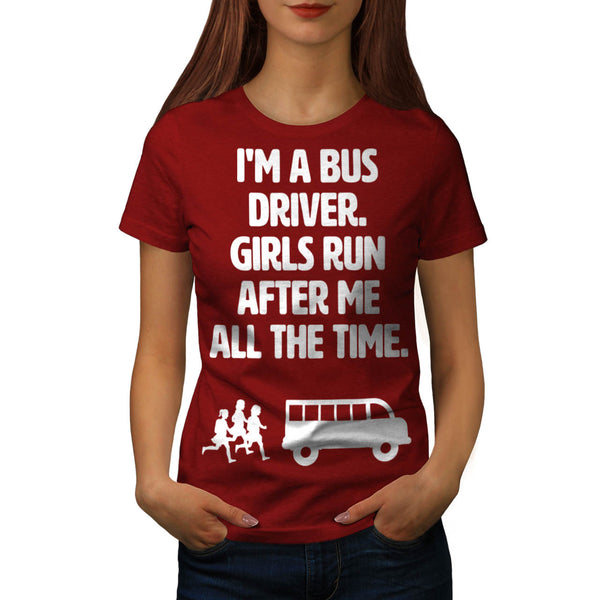 Handsome Bus Driver Womens T-Shirt