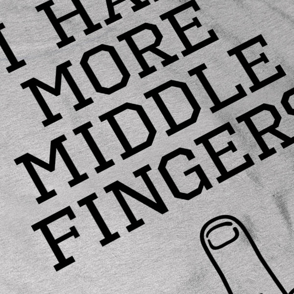 Middle finger Insult Womens T-Shirt