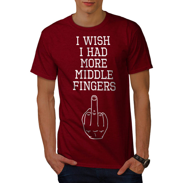 Middle finger Insult Mens T-Shirt