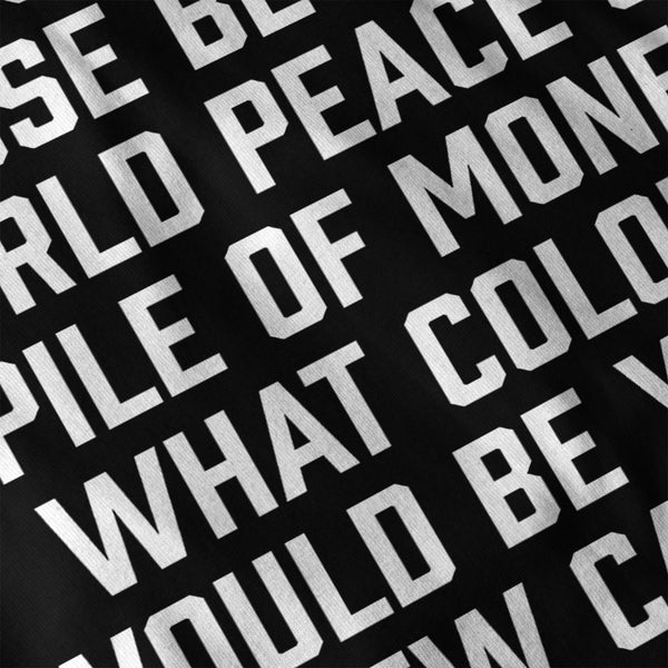 World Peace Or Money Womens T-Shirt