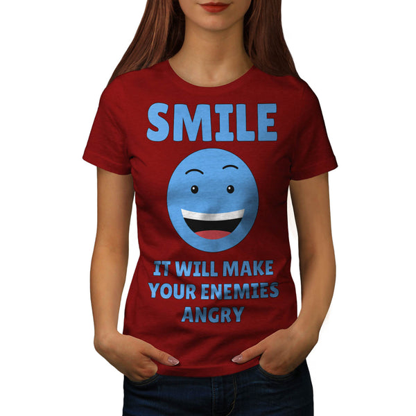 Smile Helps Womens T-Shirt