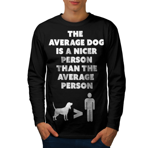 Dog Humanity Mens Long Sleeve T-Shirt