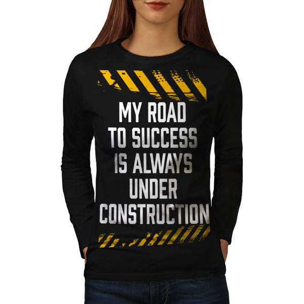 Road Construction Womens Long Sleeve T-Shirt