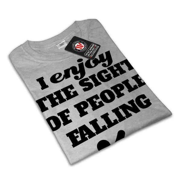 Enjoy People Falling Mens T-Shirt