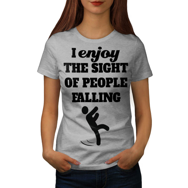 Enjoy People Falling Womens T-Shirt