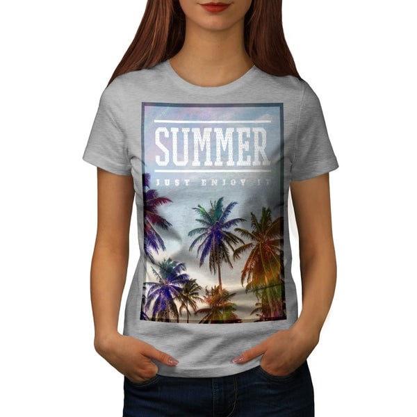 Enjoy Summer Time Womens T-Shirt