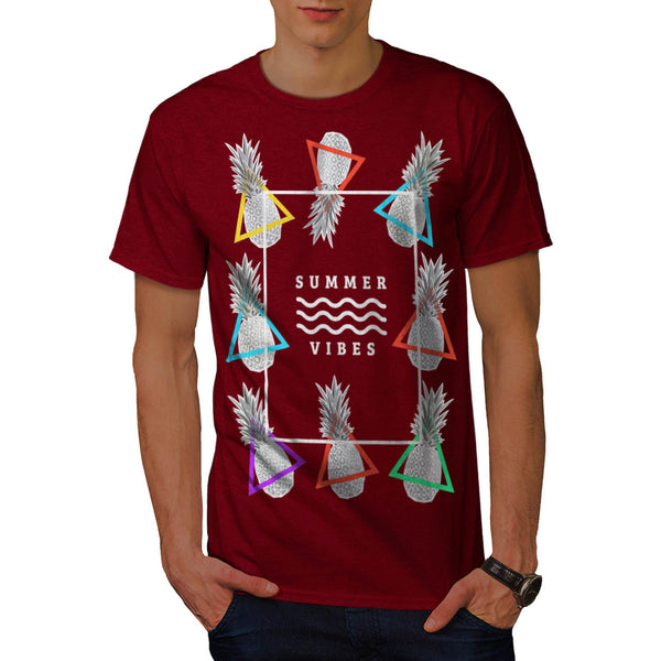 Happy Summer Vibe Mens T-Shirt