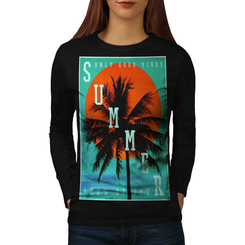 Joy Of Summmer Time Womens Long Sleeve T-Shirt