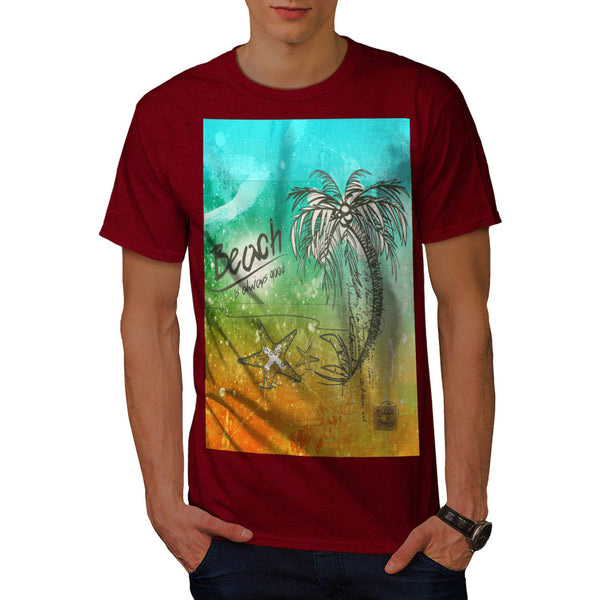 Hot Sandy Beach Mens T-Shirt